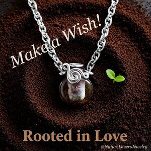 Shimmering Glass Bottle - Wish Necklace - Genie Bottle - Cremation Jewelry